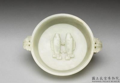 图片[3]-Jade washer with paired fish pattern, Qing dynasty (1644-1911)-China Archive